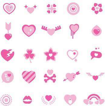 All about love in pink mode vector