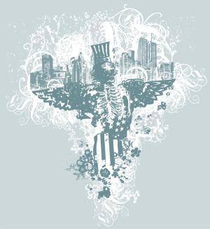 City of Angels vector illustration