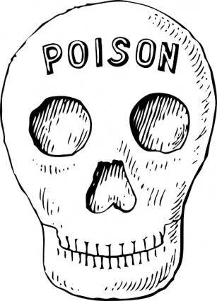 Poison Skull clip art