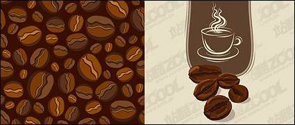 Vector material coffee beans