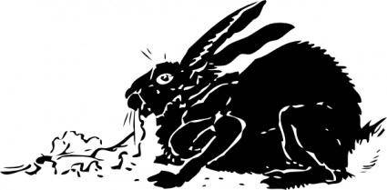 Black Rabbit clip art