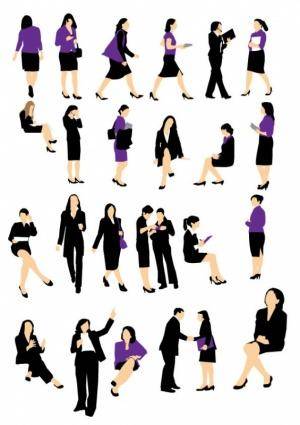Vector Business woman