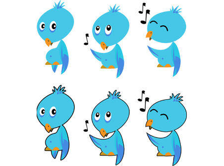 Free Twitter bird icons