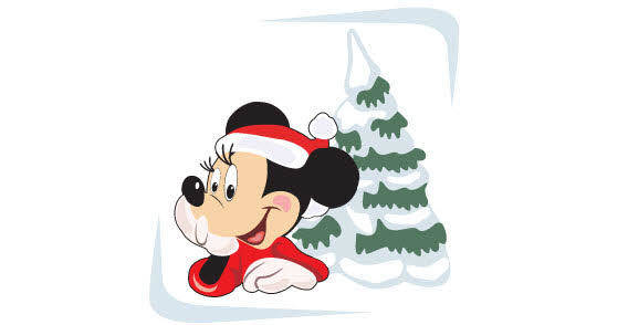 Christmas free vector art and Mickey Mouse