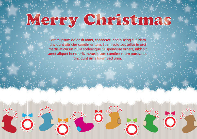Christmas illustration card design