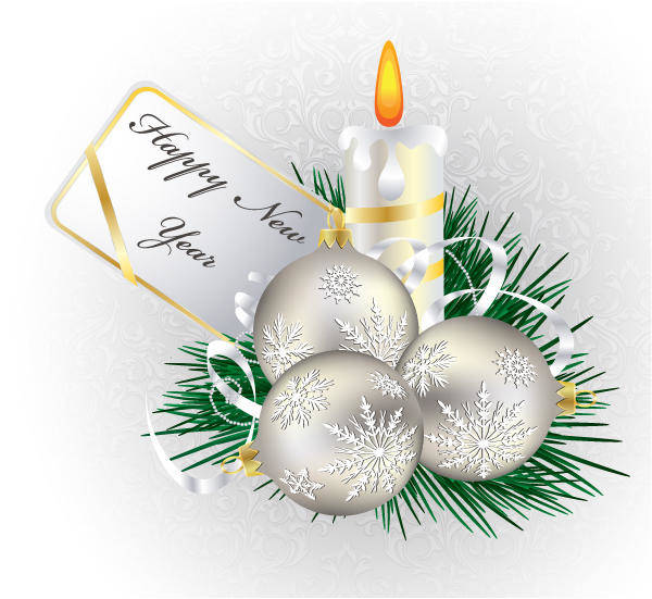 December vector christmas greeting card
