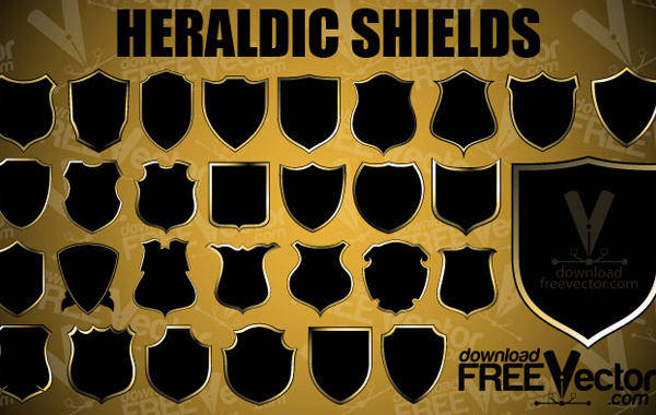 Coat of Arms Shield Vector Pack
