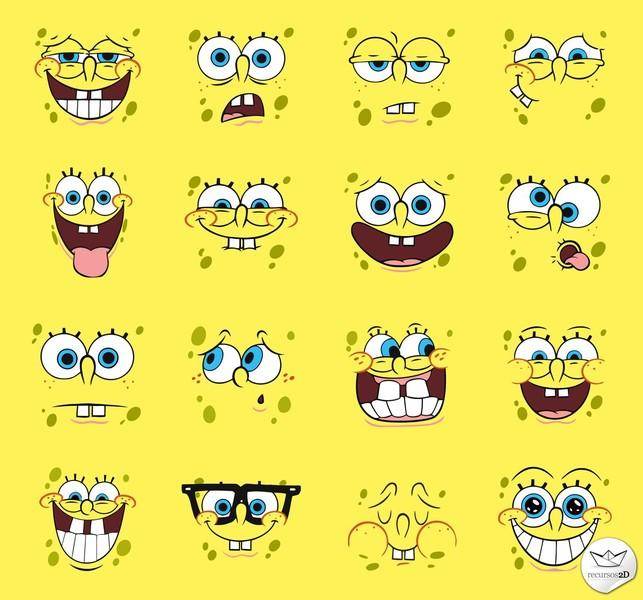 Spongebob Squarepants Vector Pack Faces