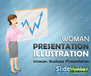 Business Woman Vector Presentation