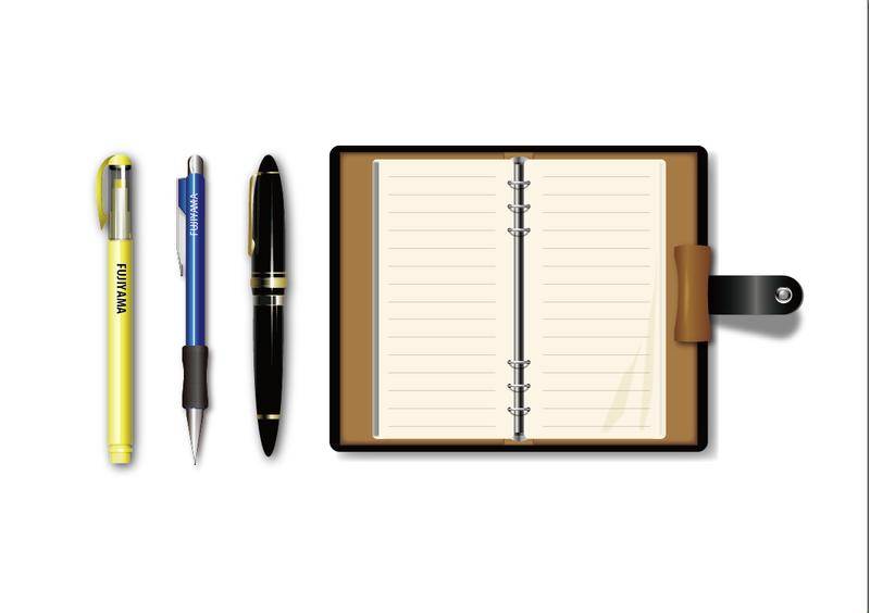 Pen and Pocketbook Vector
