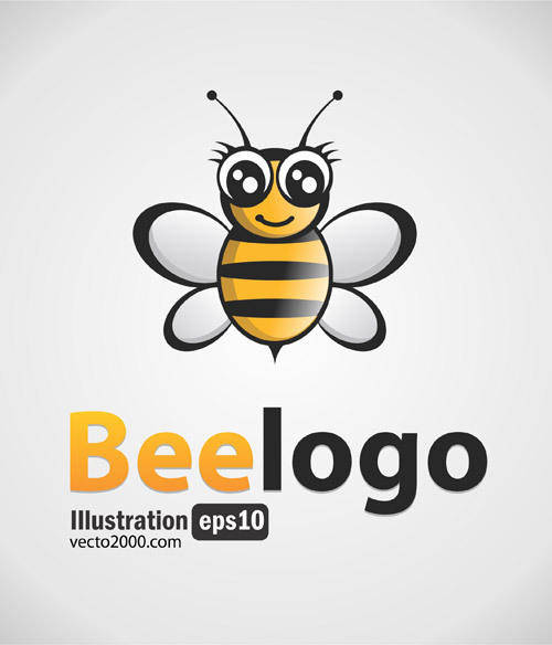 Free Bee Logo Black-Gold