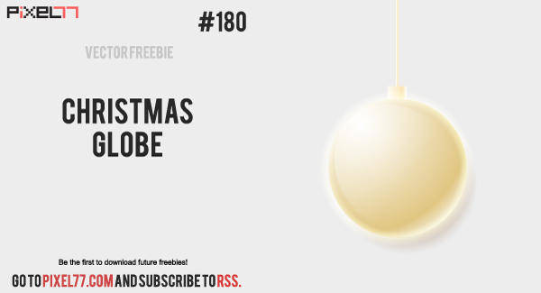 Free Vector of the Day #180: Christmas Globe
