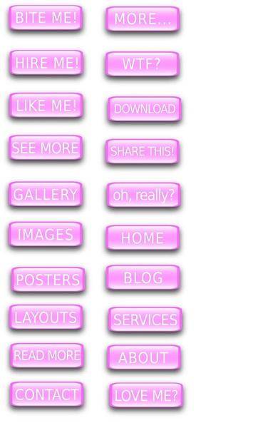 Free Pink Word Button Vectors