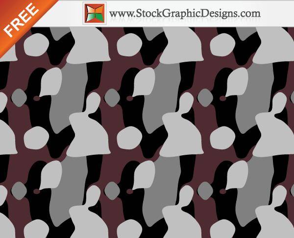 Free Seamless Camouflage Pattern Background Vector - 4 Colours