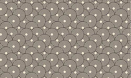 Crazy Circles Free Seamless Pattern