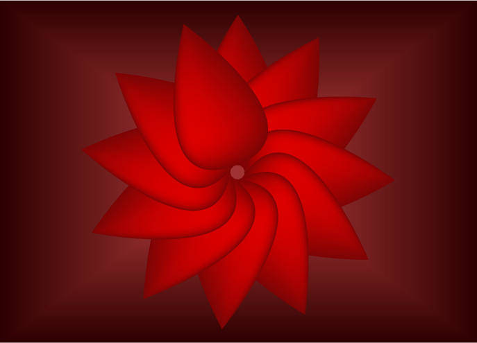 Red Flower Vector