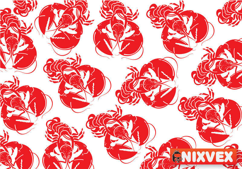 NixVex Lobster Free Vector
