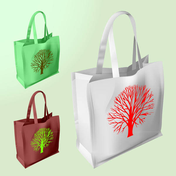 Vector shopping bags