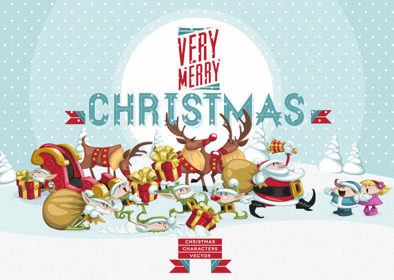 Christmas Vector Art Characters Pack
