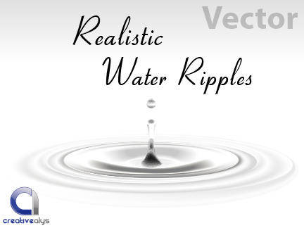 Realistic Vector Water Ripples