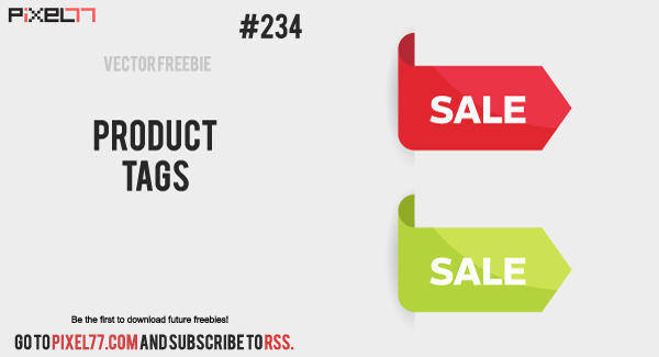 Free Vector of the Day #234: Product Tags