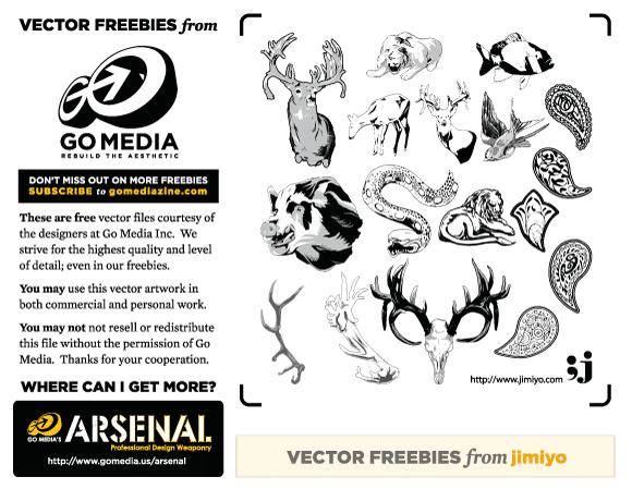 Vector Freebie from jimiyo: Animals 